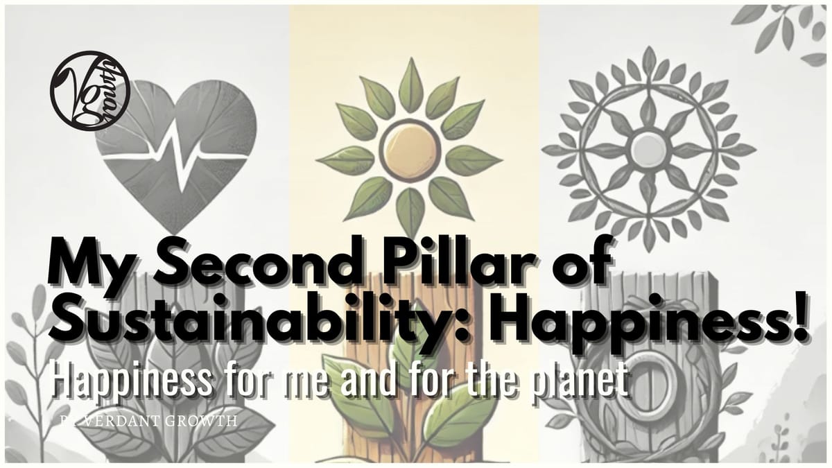 My Second Pillar of Sustainability: Happiness