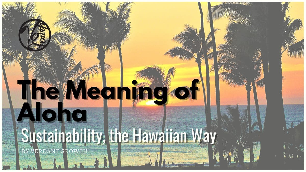 The Meaning of Aloha: Sustainability the Hawaiian Way